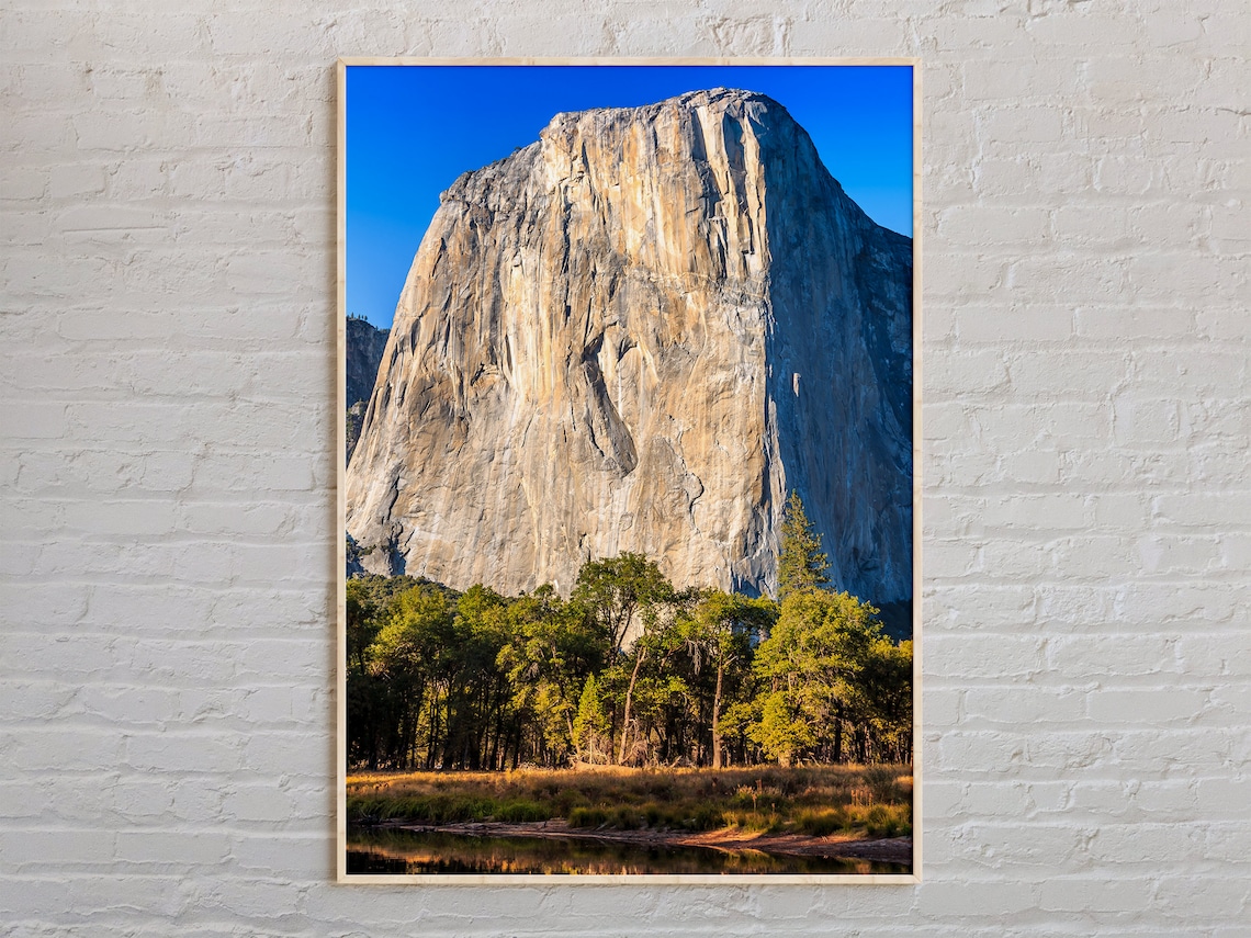 El Capitan Yosemite Travel Poster, Wall Art Print