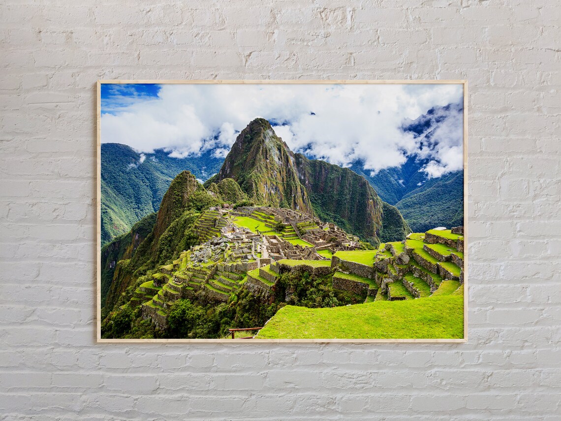 Machu Picchu Real Photo Travel Poster, Peru