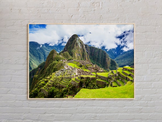 Machu Picchu Real Photo Travel Poster, Peru