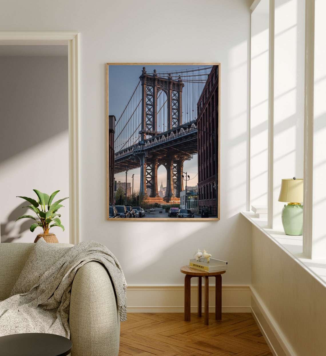 Brooklyn DUMBO Manhattan Bridge Empire State View New York City Poster - Image 5
