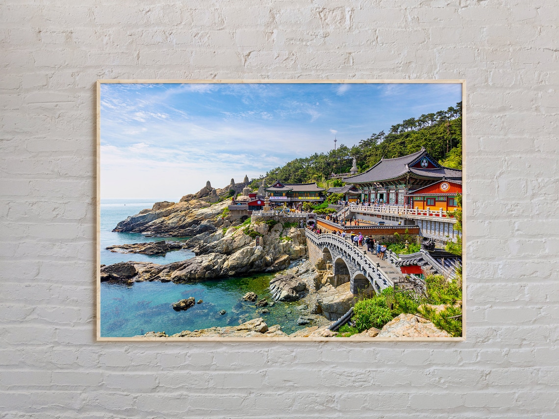 Busan Travel Poster Print, South Korea Wall Art