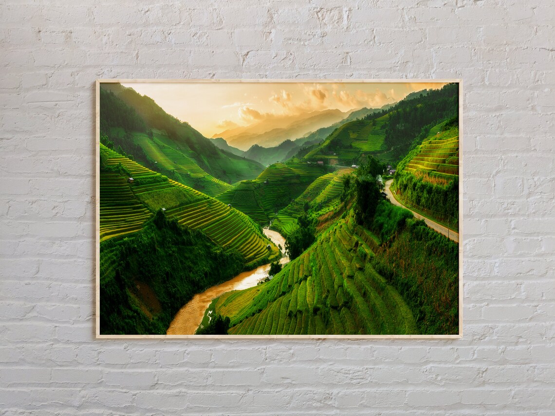 Real Photo Vietnam Travel Poster, Asia Decor