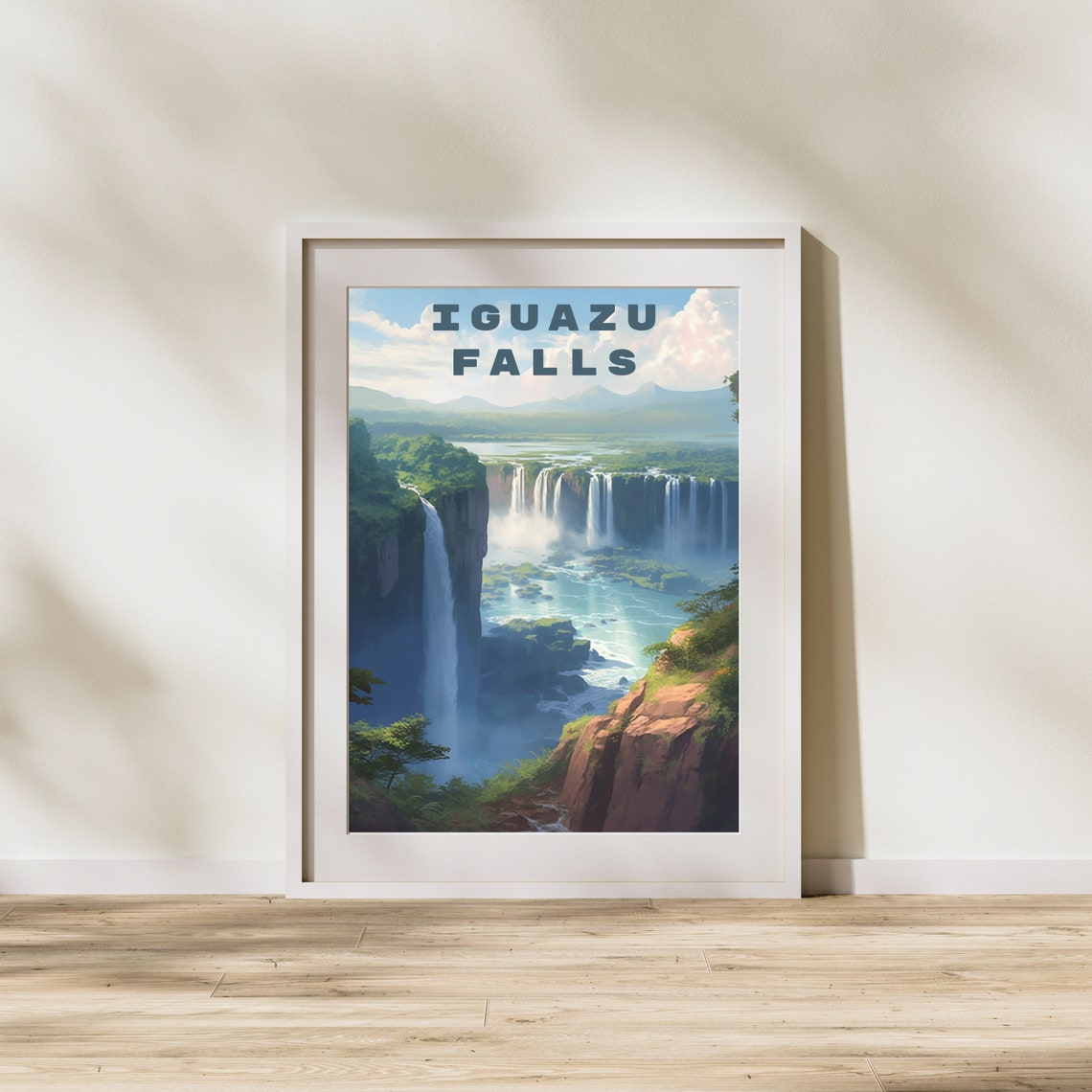 Majestic Iguazu Falls on the Argentina Brazil Border Travel Poster - Image 3