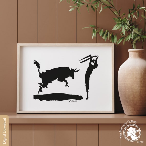 Pablo Picasso Bullfight Iii Wall Art Exhibition Poster Fine Reproduction Gallery Instant