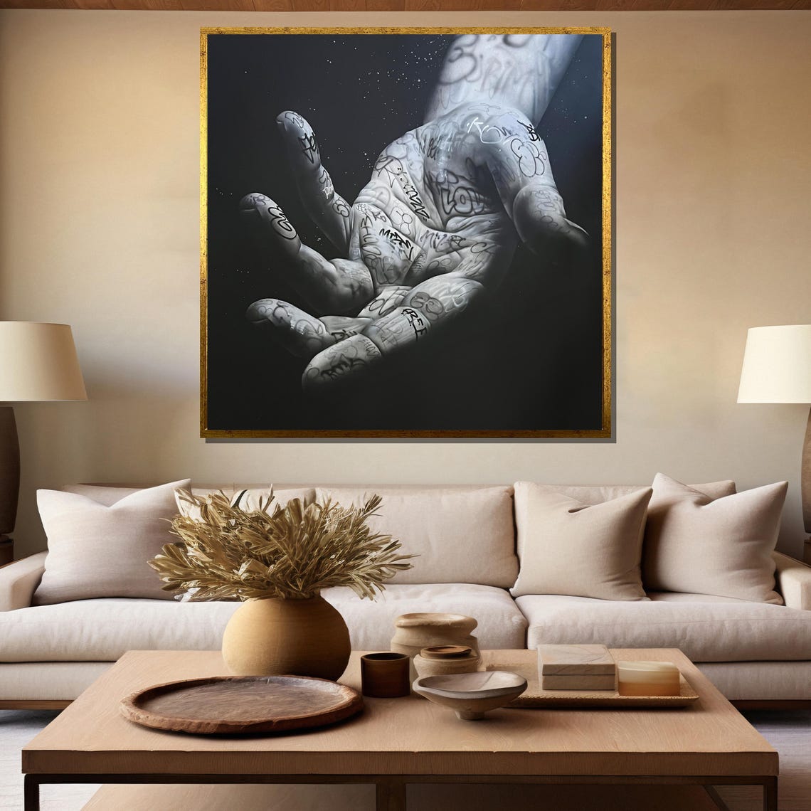 Graffiti Hand Painting Minimalist And Bold Modern Wall Art For Urban Home Decor And Unique Gift Ideas - Image 5
