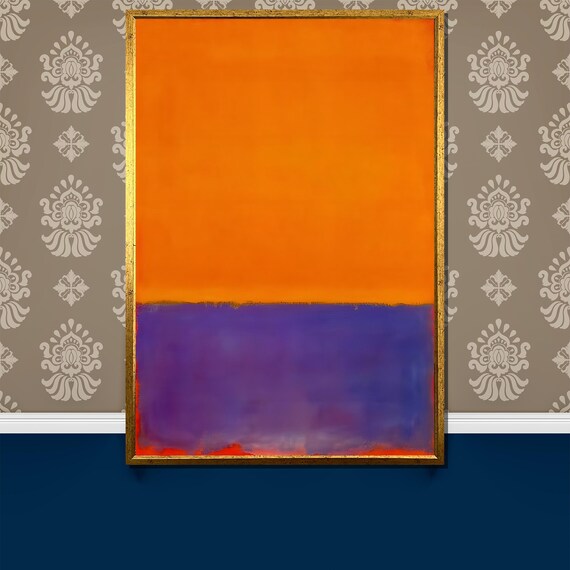 Mark Rothko I Orange And Purple Painting Captivating Abstract Art Gift For Home Or Office Wall Dcor