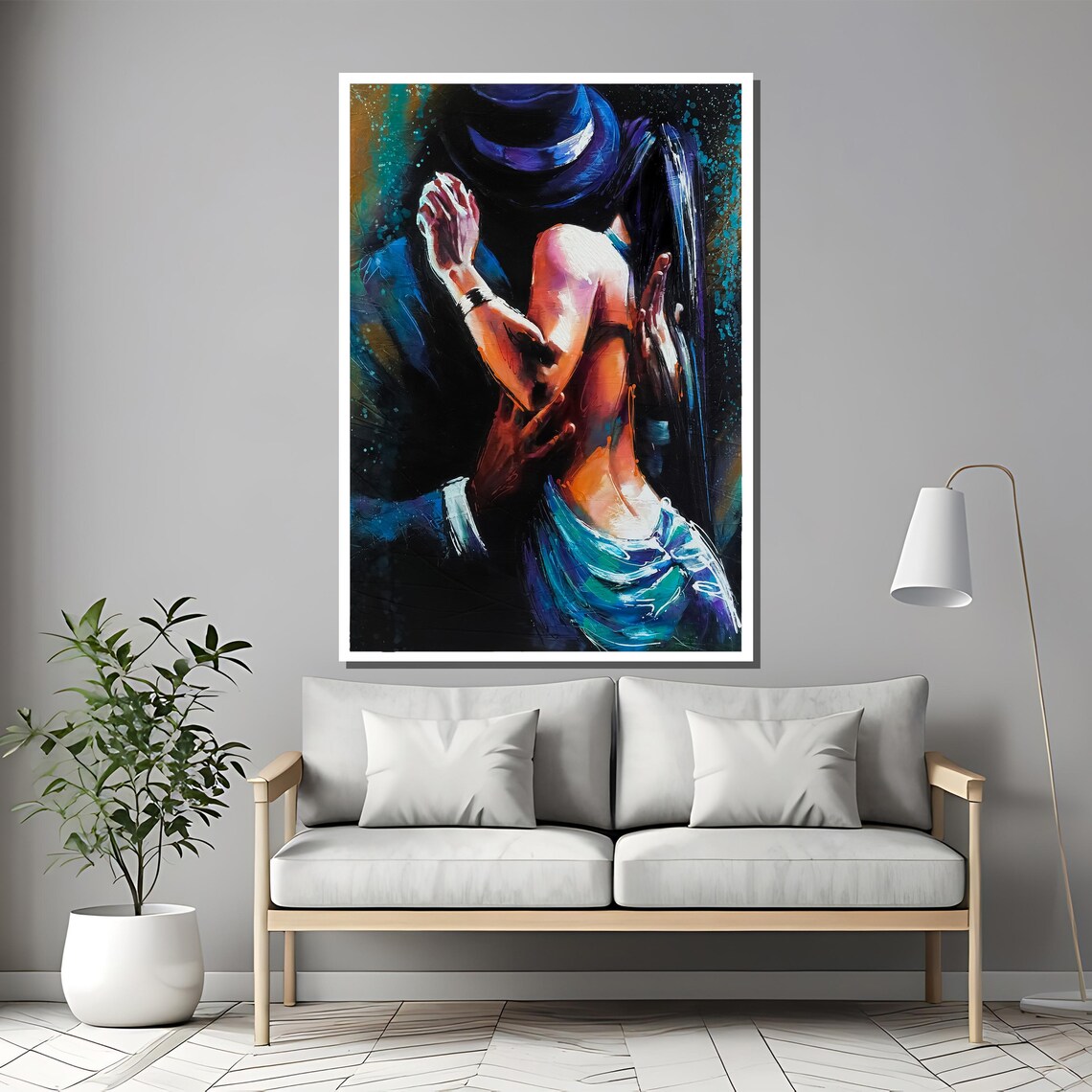 Passionate Dance Painting, Tango Lovers Gift - Image 2