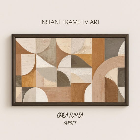 Harmony In Form, Mid-Century Abstract Art Print