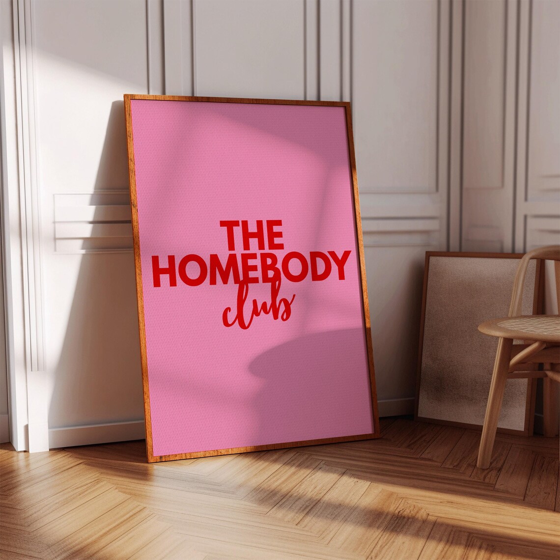 The Homebody Club, Minimalist Art Print