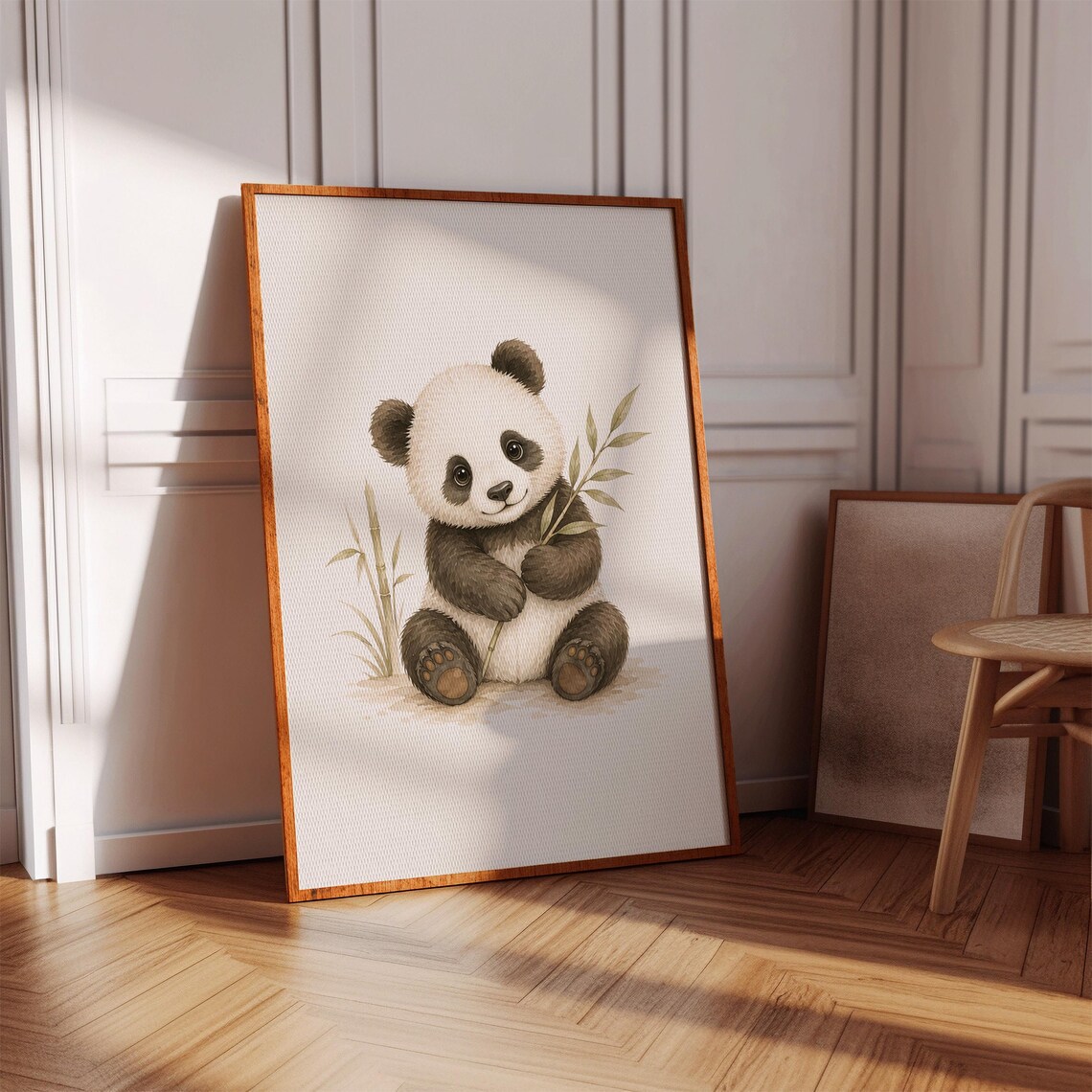Baby Panda Nursery Decor Animal Poster Print