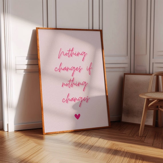 Girly Quote Poster Trendy Pink Room Decor Digital Download
