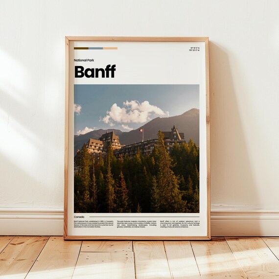 Banff Poster Print Photo Wall Art Canada Travel Gift