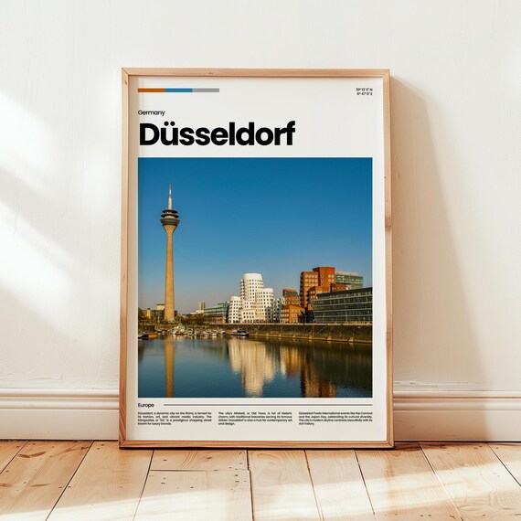 Dsseldorf Poster Print Photo Wall Art Germany Travel Gift
