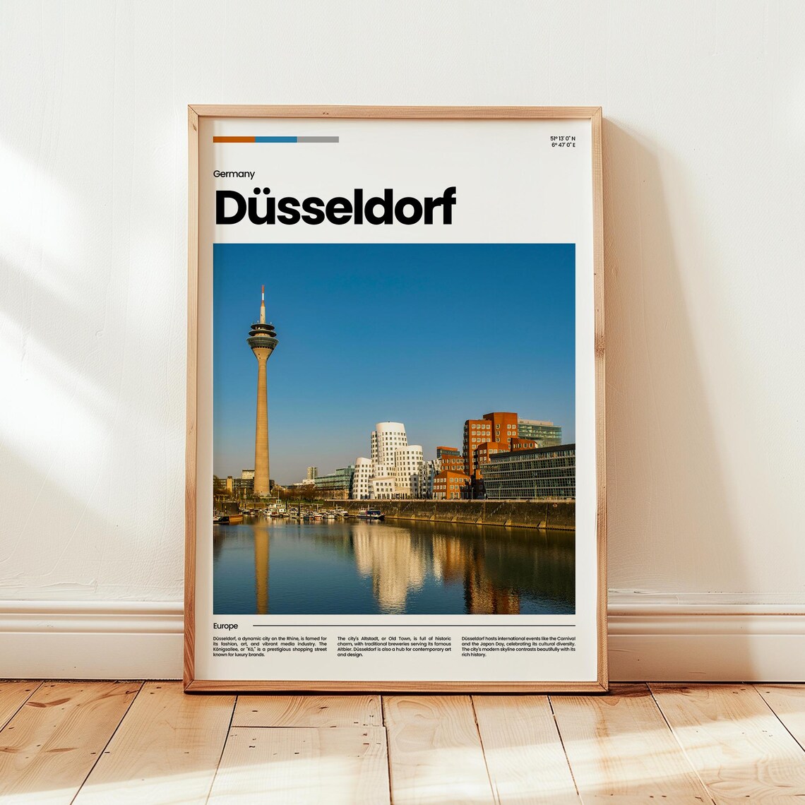Dsseldorf Poster Print Photo Wall Art Germany Travel Gift