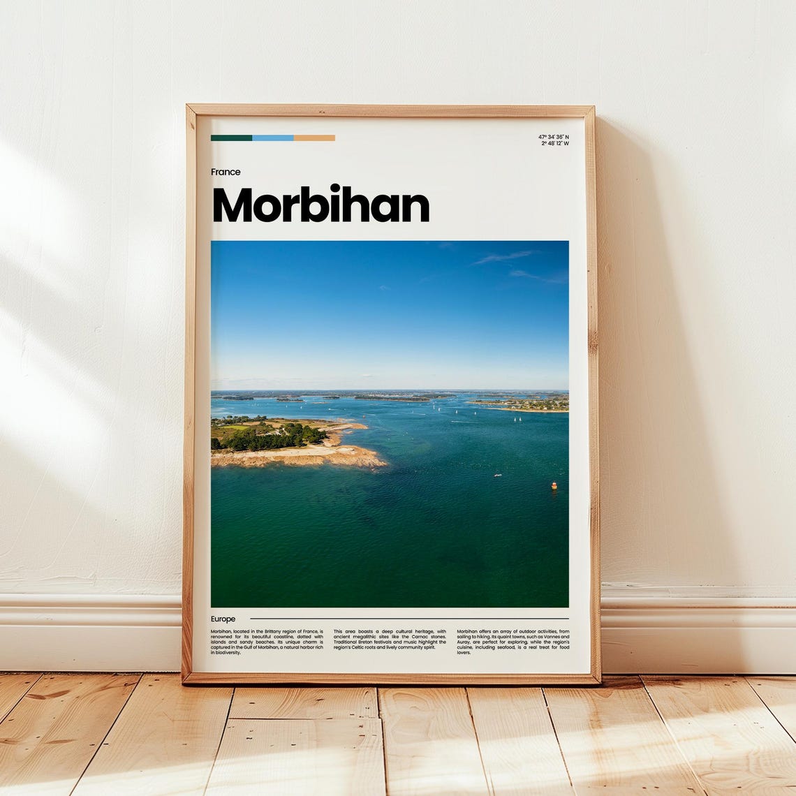 Morbihan Poster Print Photo Wall Art France Travel Gift