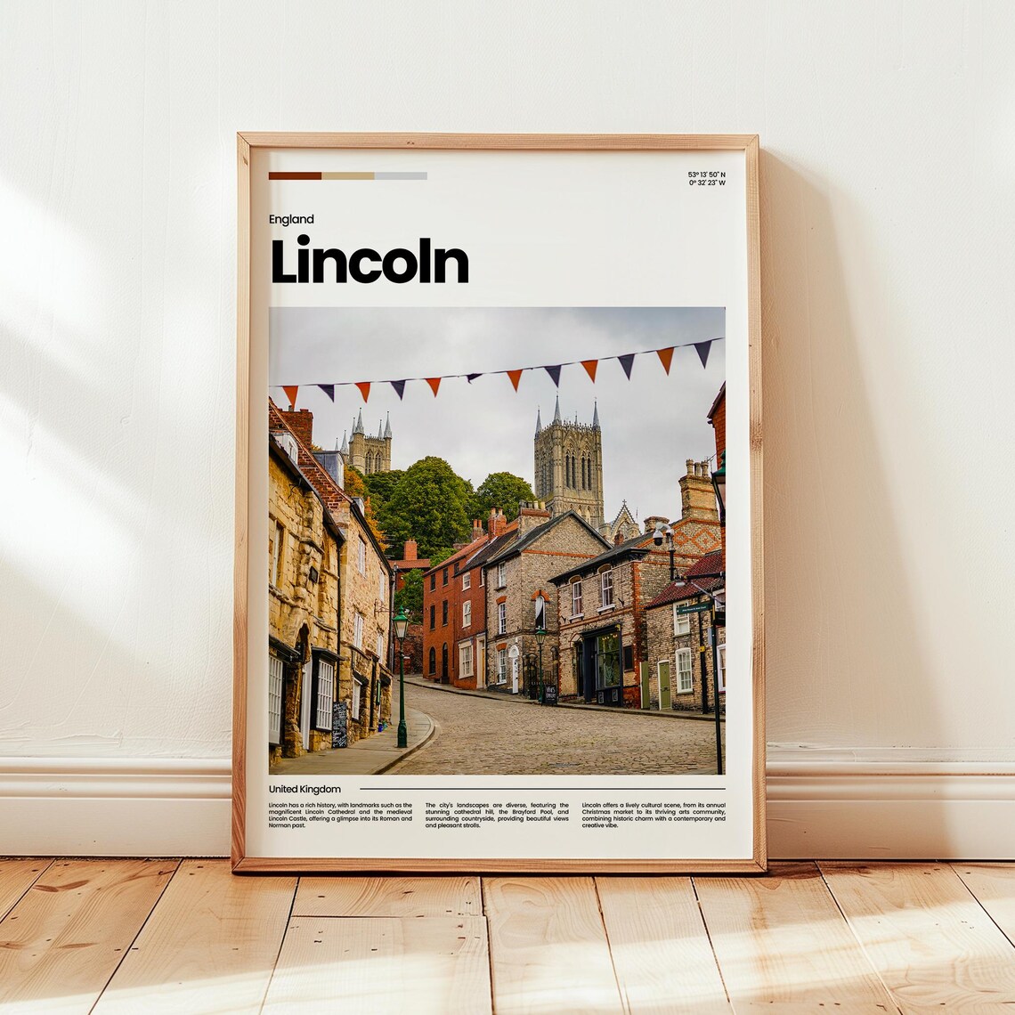 Lincoln Poster Print Photo Wall Art England Travel Gift