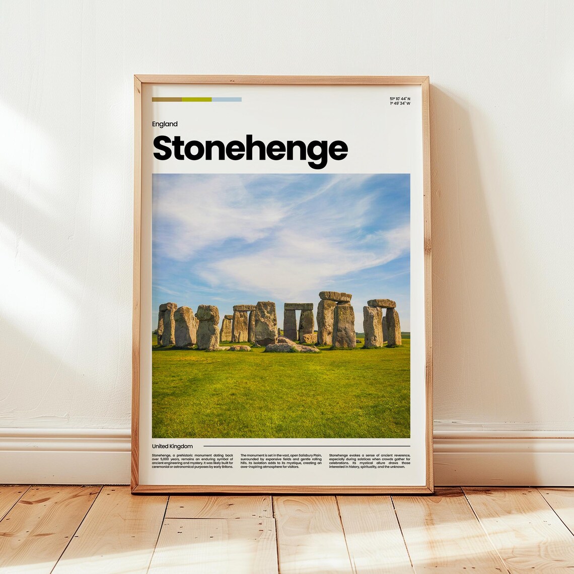 Stonehenge Poster Print Photo Wall Art England Travel Gift