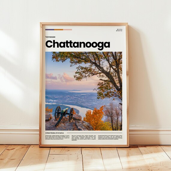 Chattanooga Poster Print Photo Tennessee Travel Gift
