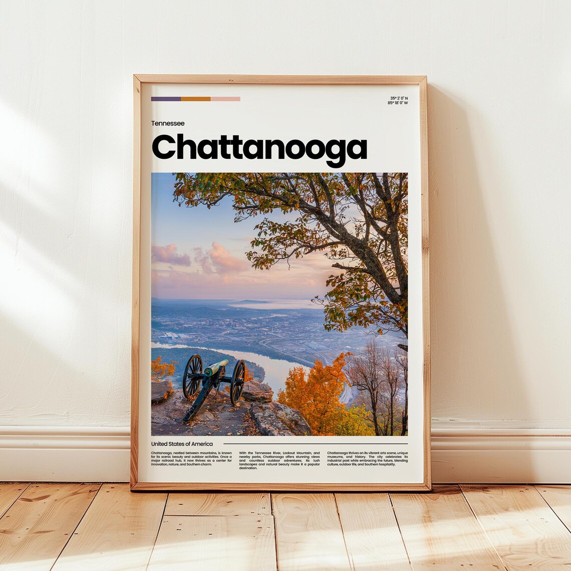 Chattanooga Poster Print Photo Tennessee Travel Gift