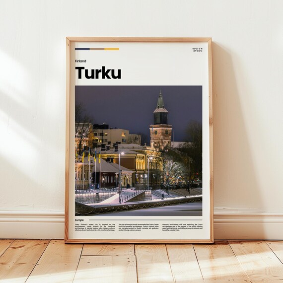 Turku Poster Print Photo Wall Art Finland Travel Gift
