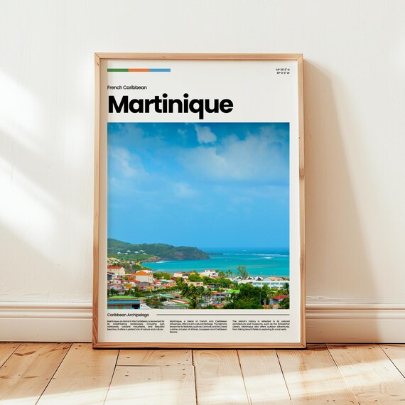 Martinique Poster Print Photo Wall Art France Travel Gift