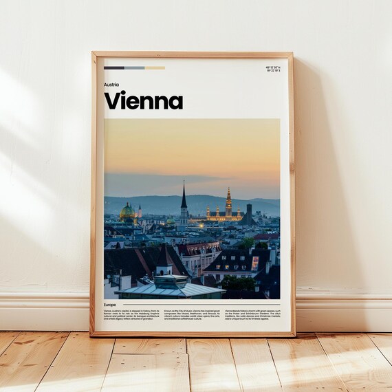 Vienna Poster Print Photo Wall Art Austria Travel Gift