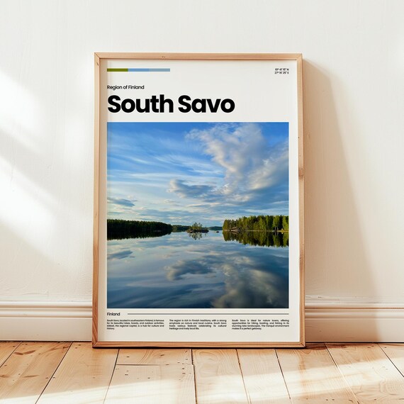 South Savo Poster Print Photo Wall Art Finland Travel Gift