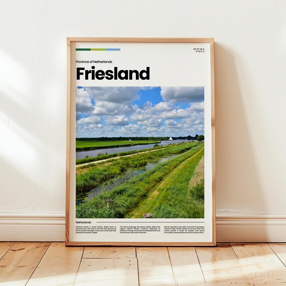 Friesland Poster Print Photo Wall Art Netherlands Travel Gift