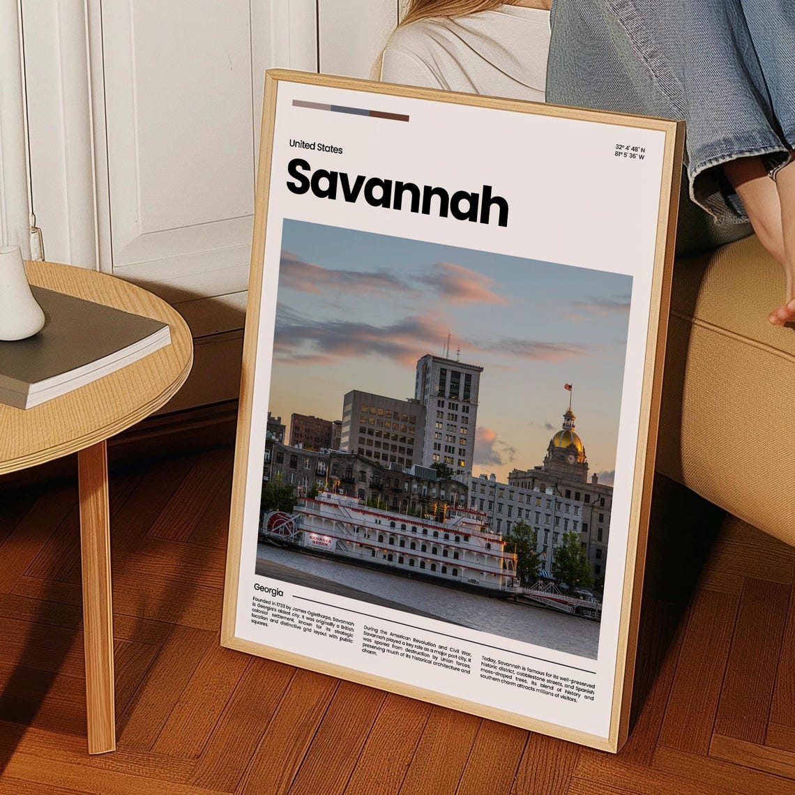 Savannah Travel Poster Savannah Poster Savannah Photo Poster Savannah Art Print Savannah Art Usa Poster Usa Travel Poster Travel Gift - Image 3