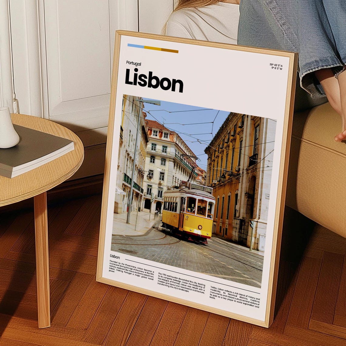 Lisbon Travel Poster Lisbon Poster Lisbon Photo Poster Lisbon Art Print Lisbon Art Portugal Poster Portugal Travel Poster Travel Gift - Image 3