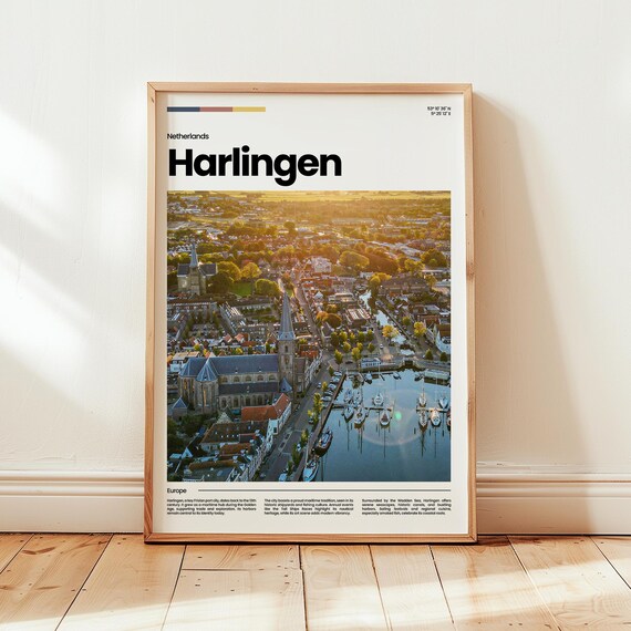 Harlingen Poster Print Photo Wall Art Netherlands Travel Gift