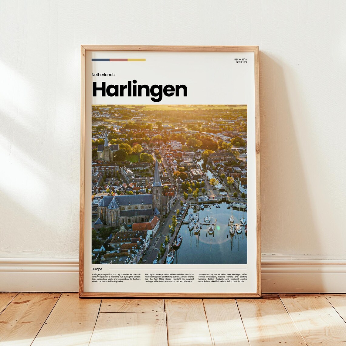 Harlingen Poster Print Photo Wall Art Netherlands Travel Gift