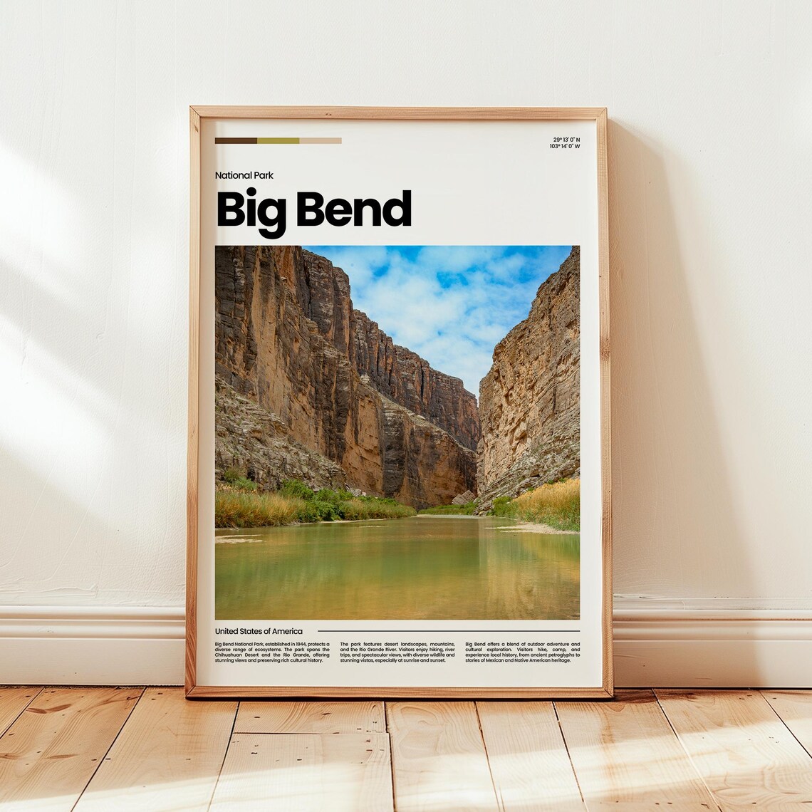 Big Bend National Park Poster Print Photo America Travel Gift