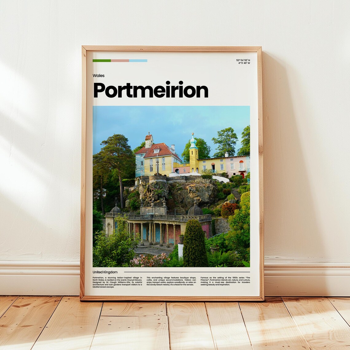 Portmeirion Poster Print Photo Wales Travel Gift