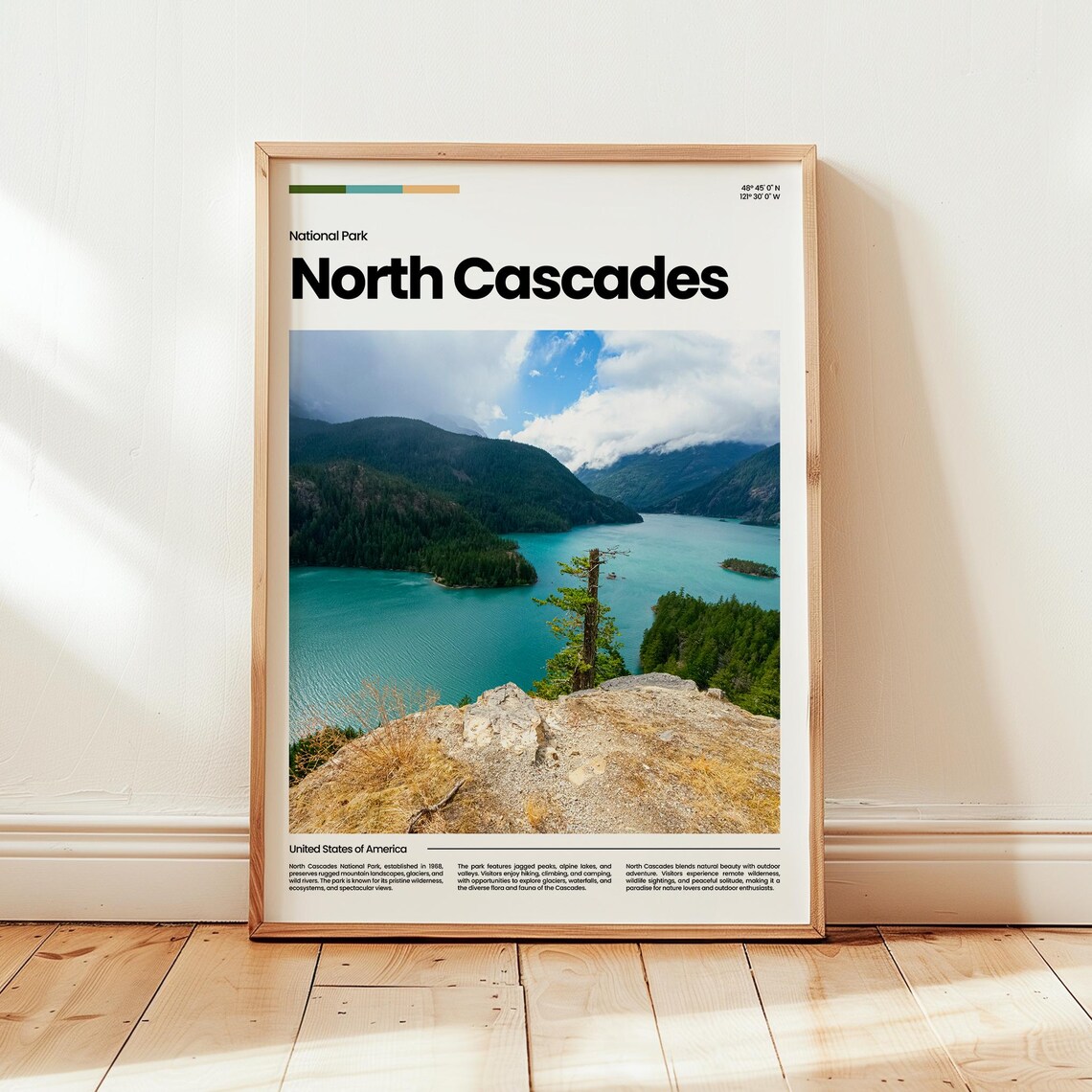 North Cascades Poster Print Photo National Park Travel Gift