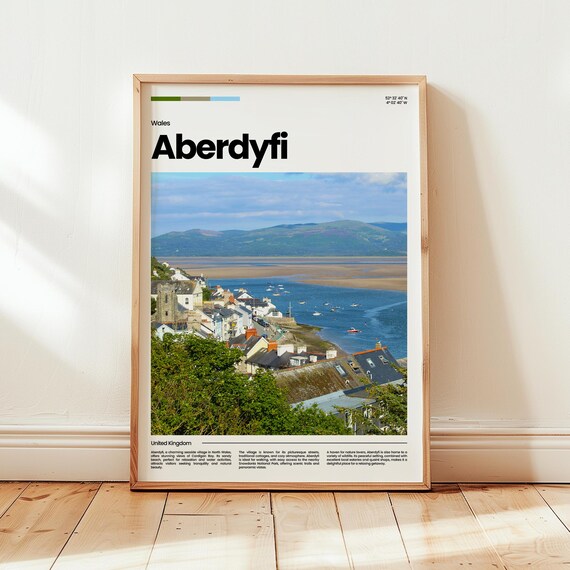 Aberdyfi Poster Print Photo Wales Travel Gift