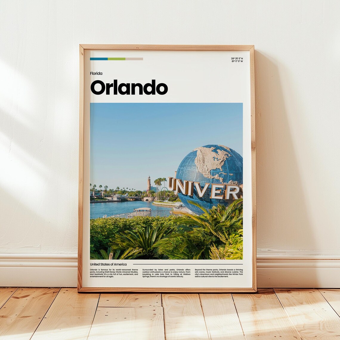 Orlando Poster Print Photo Wall Art Florida Travel Gift