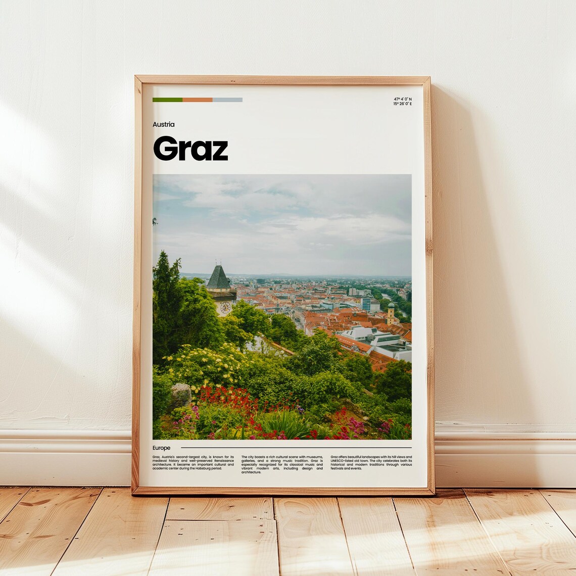 Graz Poster Print Photo Wall Art Austria Travel Gift