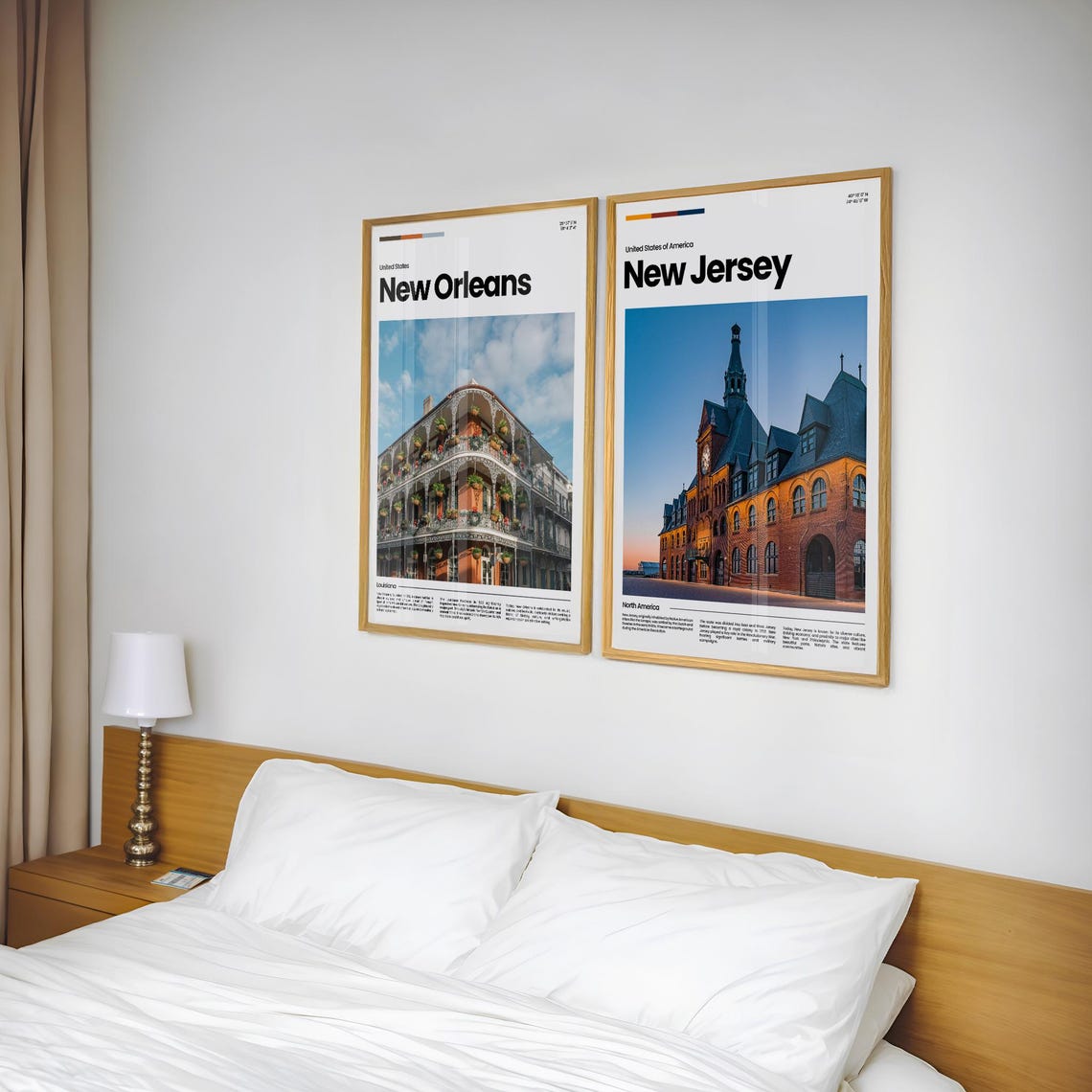 New Jersey Travel Poster New Jersey Poster New Jersey Photo Poster New Jersey Art Print Usa Travel Poster Travel Gift - Image 2