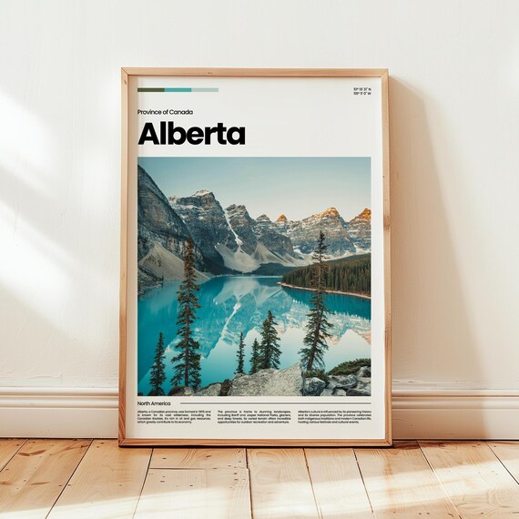 Alberta Poster Print Photo Wall Art Canada Travel Gift