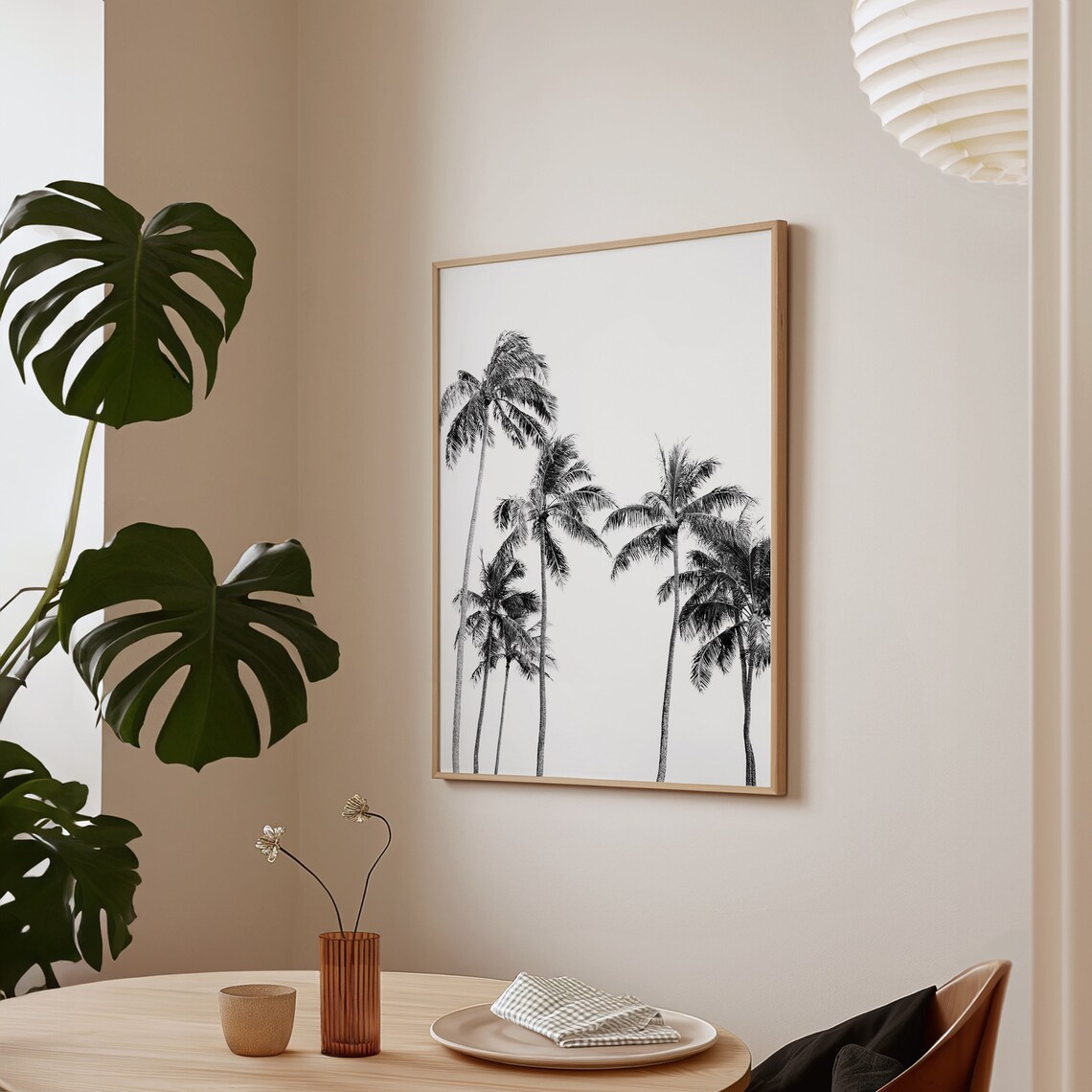Palm Tree Hawaii Minimalist Tropical Travel Poster - Image 3