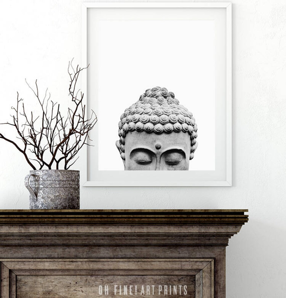 Buddha Statue Photograph, Boho Minimalist Art Print - Image 2