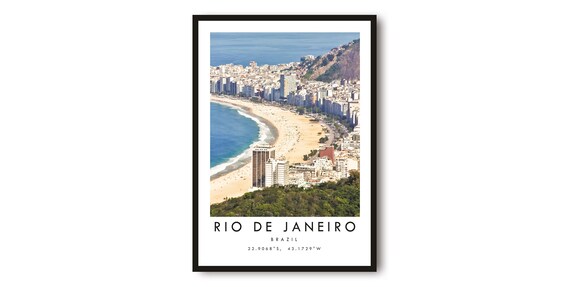 Rio De Janeiro Travel Print Brazil Poster Minimalist Posters Popular A1a2a3a4a5
