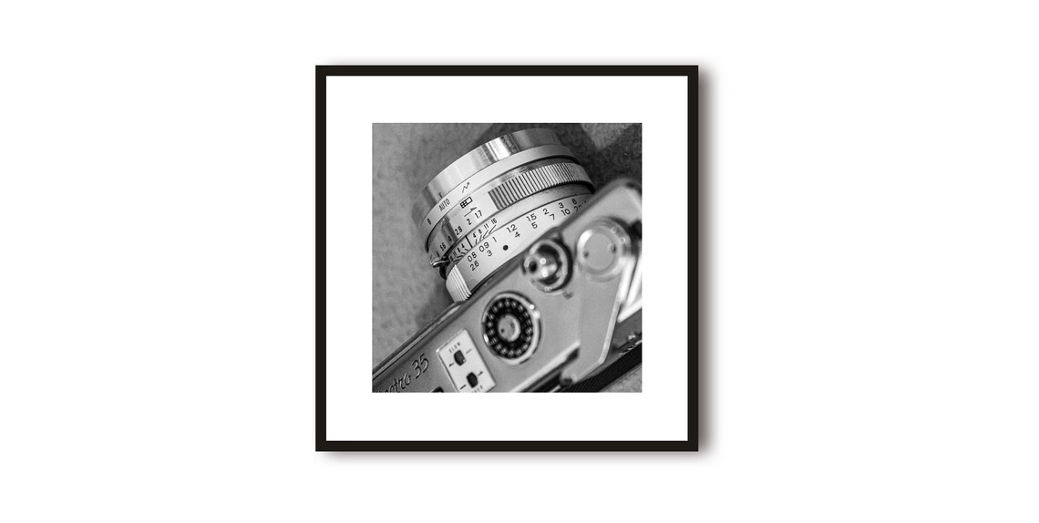 Vintage Camera Art Print, Photographer Wall Decor