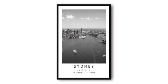 Sydney Opera House Minimalist Australia Travel Poster