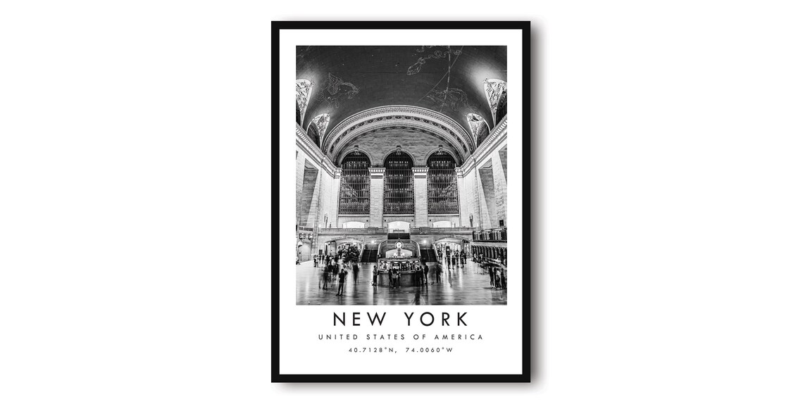 Grand Central Station New York Travel Poster