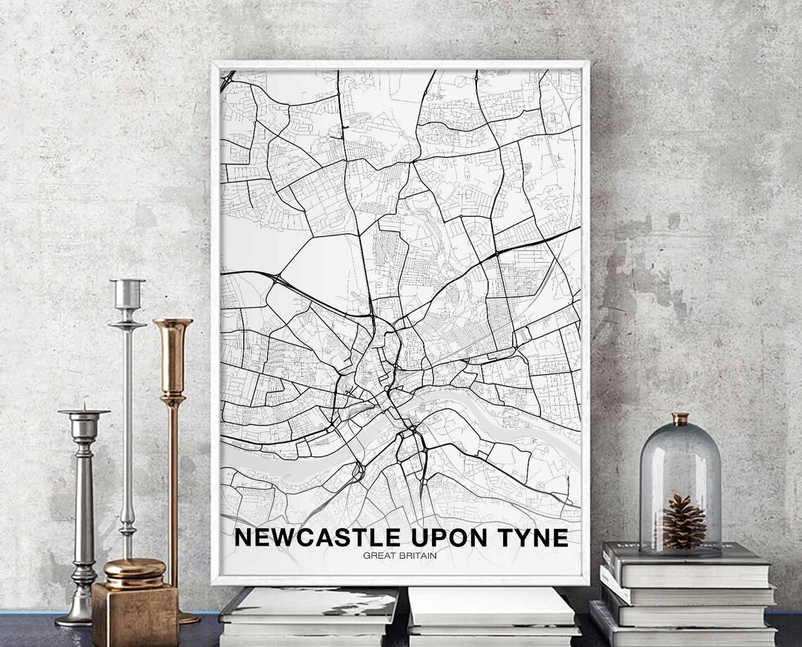 Newcastle Upon Tyne Great Britain Travel Poster