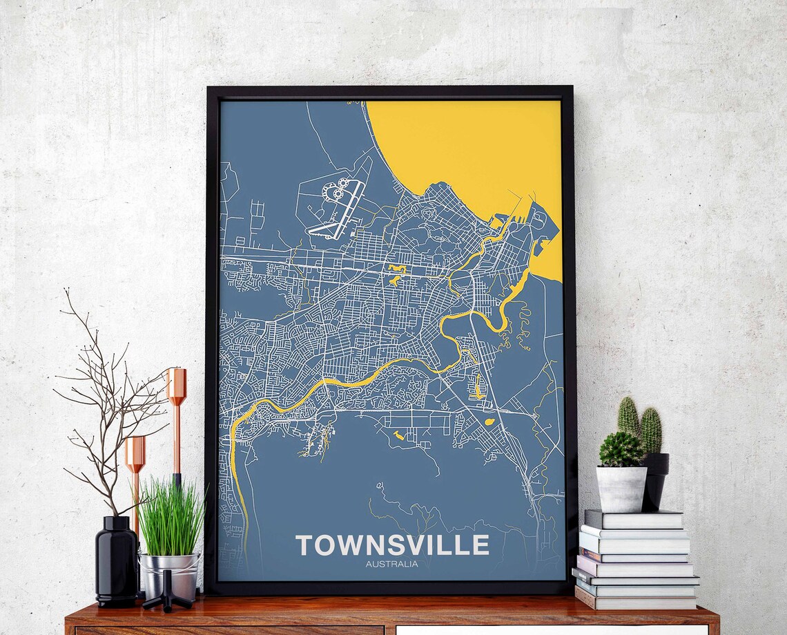 Townsville Australia Poster Print, Modern Home Decor
