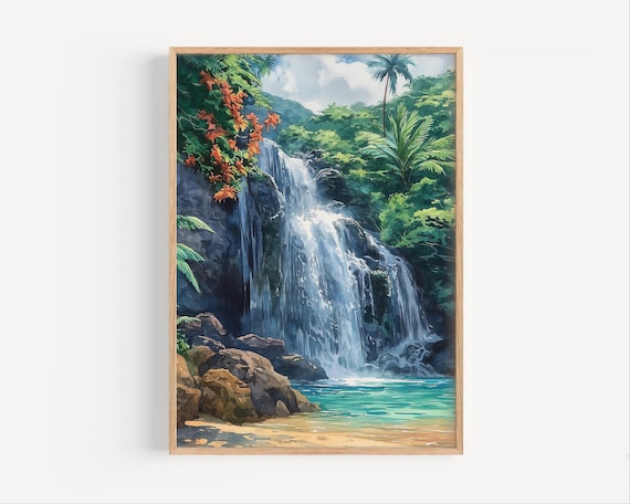 El Yunque National Forest Watercolor Travel Poster