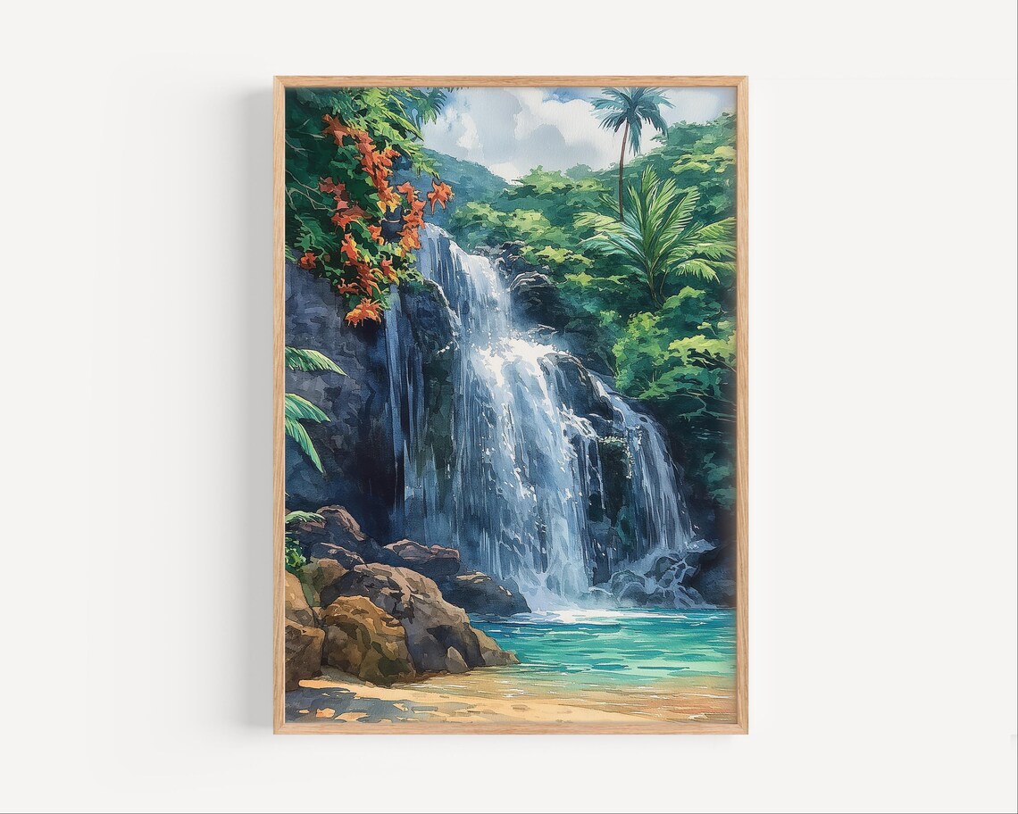 El Yunque National Forest Watercolor Travel Poster